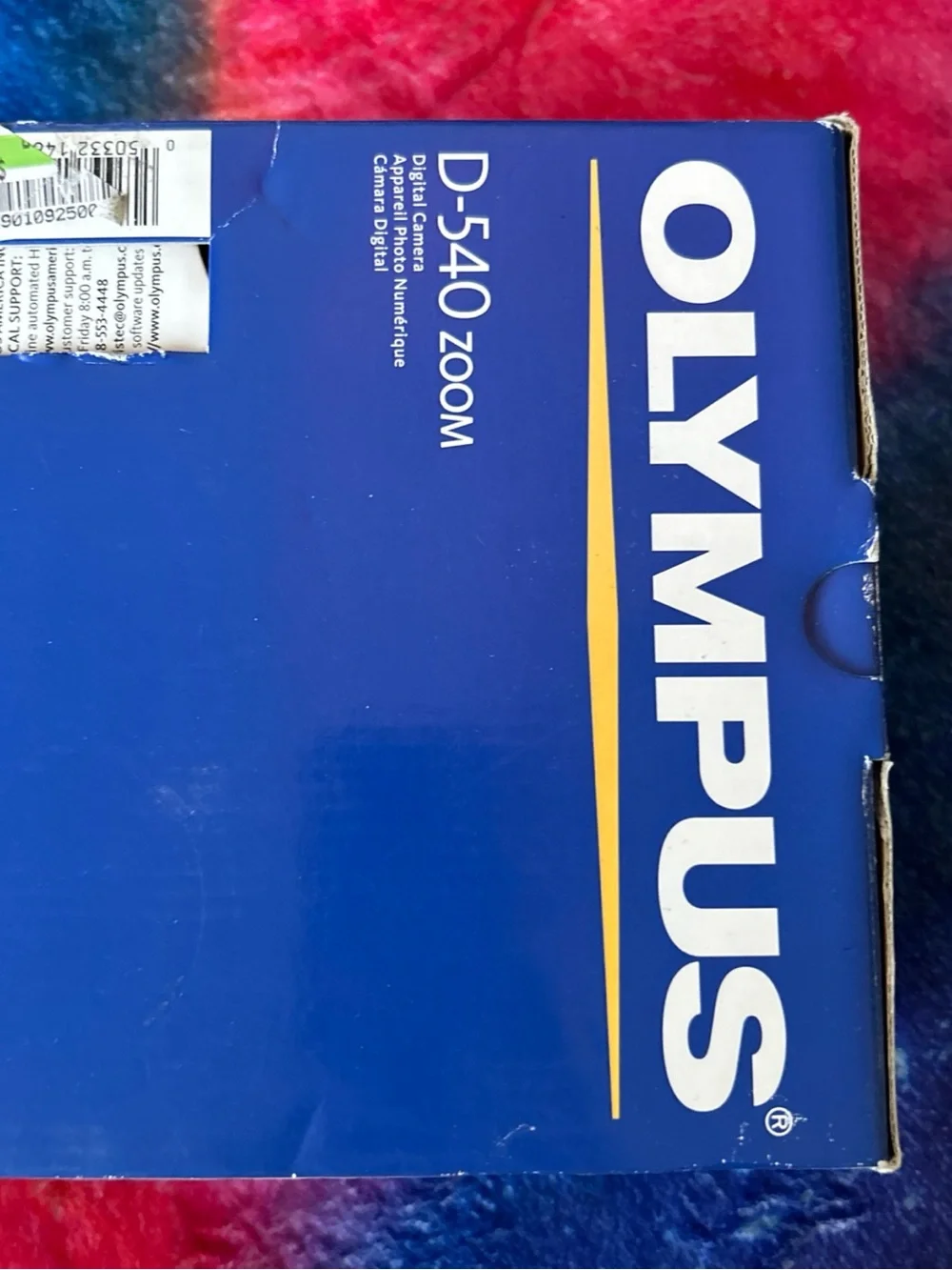 Olympus Silver Compact Digital Camera D-540 Zoom in Box